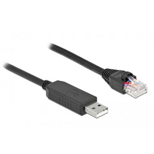 Thumbnail - Delock 64158 RJ45 / USB Netzwerkkabel, Patchkabel 0.25 m Schwarz 1 St.