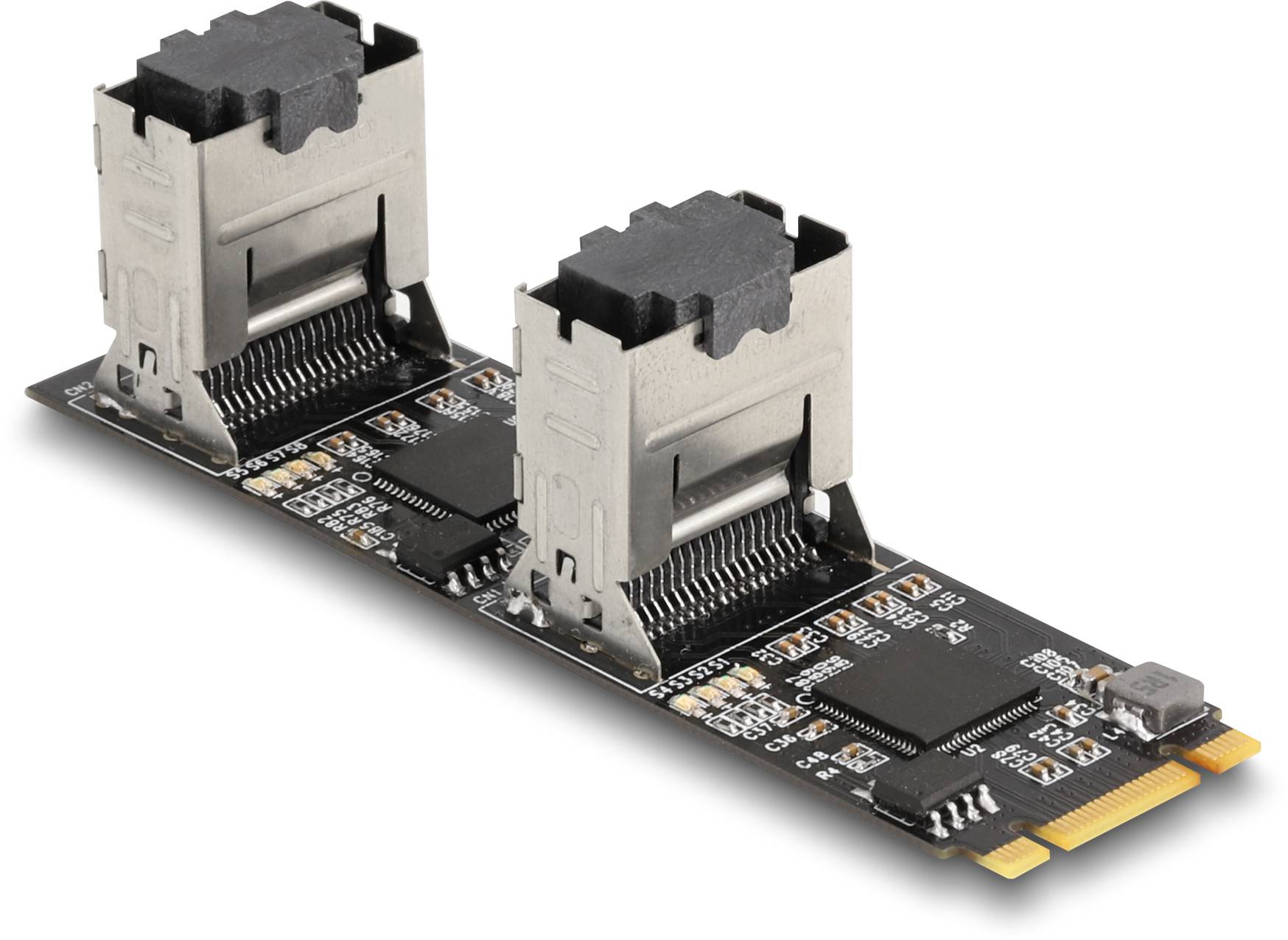 Thumbnail - Delock 64211 Schnittstellen-Konverter [1x M2 - 8x SATA]