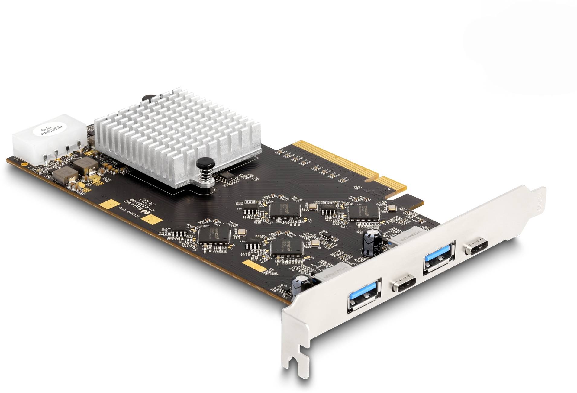 Delock 90097 PCI-Express Karte USB-A (USB 3.2 Gen 2), USB-C® PCIe-2