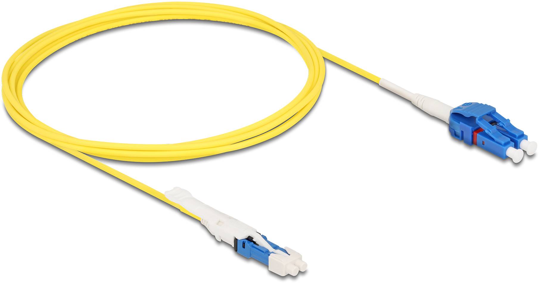 Delock 88306 Glasfaser LWL Anschlusskabel 2 m Gelb 9/125 µ Singlemode OS2