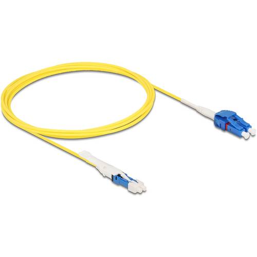 Delock 88306 Glasfaser LWL Anschlusskabel 2 m Gelb 9/125 µ Singlemode OS2