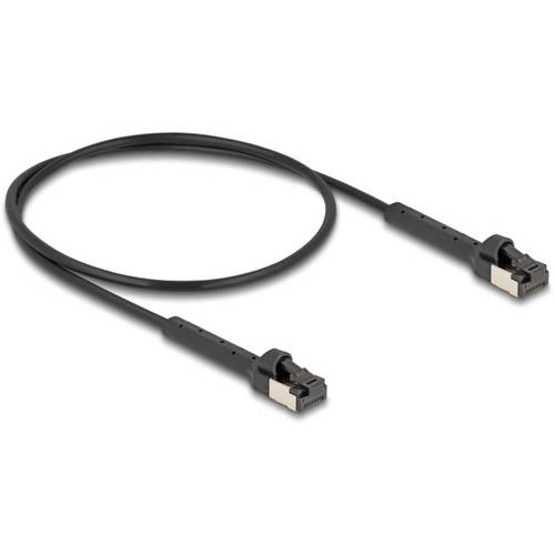 Thumbnail - Delock 80939 RJ45 Netzwerkkabel, Patchkabel CAT 8.1 U/FTP 0.50 m Schwarz 1 St.
