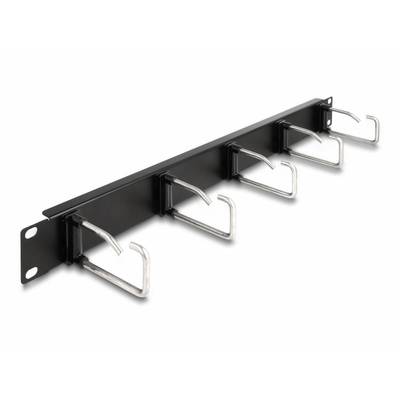 Delock 66918 19 Zoll Netzwerkschrank-Kabelführung 1 HE Schwarz-0