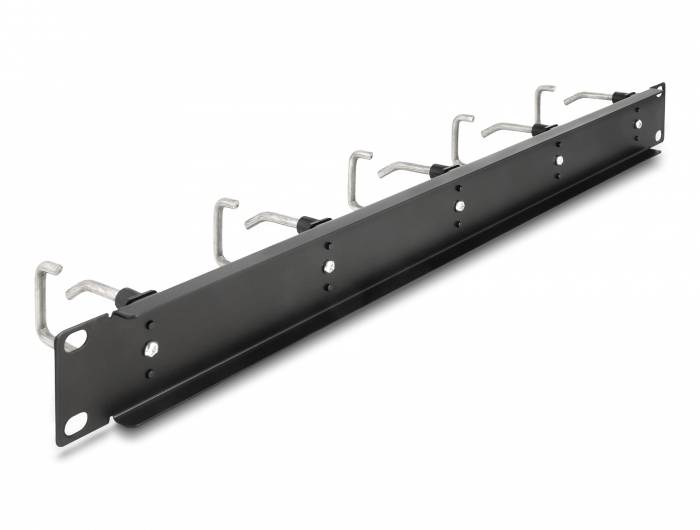 Delock 66918 19 Zoll Netzwerkschrank-Kabelführung 1 HE Schwarz-2