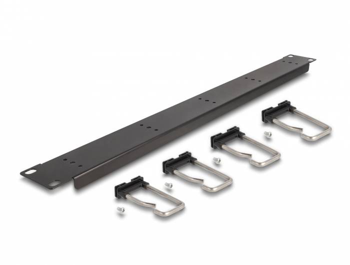 Delock 66918 19 Zoll Netzwerkschrank-Kabelführung 1 HE Schwarz-3