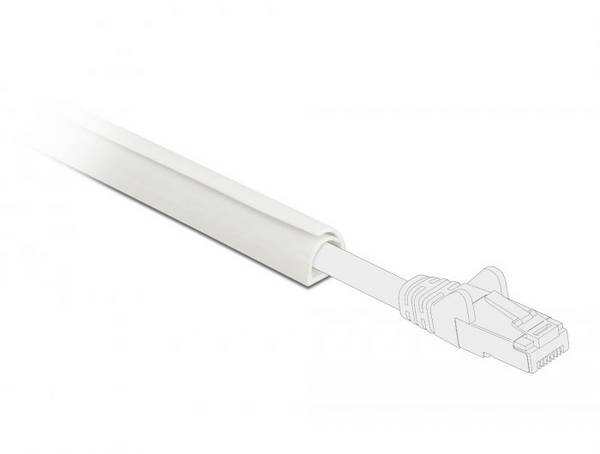 Delock Mini self-closing - Kabelkanal - 1 m - weiß