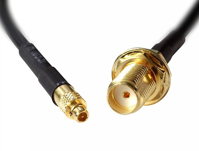 Delock WLAN-Antennen Anschlusskabel [1x SMA-Buchse - 1x MMCX-Stecker] 0.2 m Schwarz-3