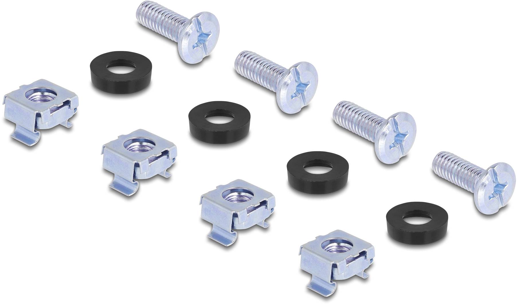 Delock 66236 19 Zoll Montagezubehör 1 HE Silber-2