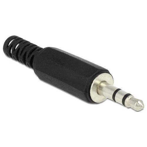 Delock 65534 Klinken-Steckverbinder 3.5 mm Stecker Polzahl: 3 Schwarz 1 St.