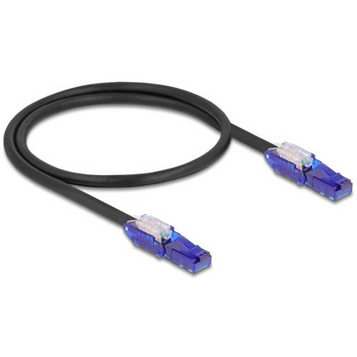 Thumbnail - Delock 80925 RJ45 Netzwerkkabel, Patchkabel CAT 6 U/UTP 0.50 m Schwarz, Violett 1 St.