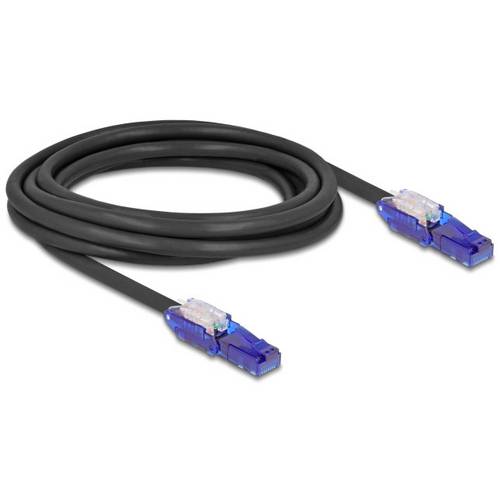 Thumbnail - Delock 80928 RJ45 Netzwerkkabel, Patchkabel CAT 6 U/UTP 3.00 m Schwarz, Violett 1 St.