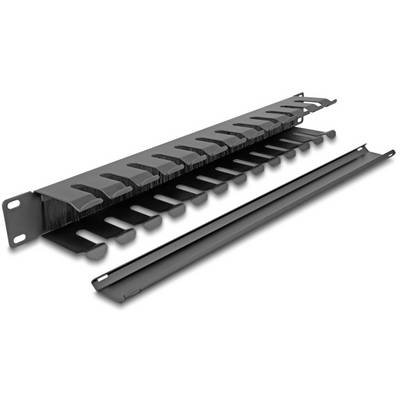 Delock 67069 19 Zoll Netzwerkschrank-Kabelführung 1 HE Schwarz-3