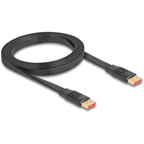 Delock DisplayPort Anschlusskabel DisplayPort Stecker 2 m Schwarz 81006 8K UHD, vergoldete Steckkontakte DisplayPort-Kab...