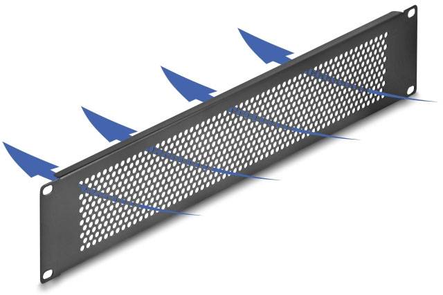 Thumbnail - Delock 67036 19 Zoll Netzwerkschrank-Blindabdeckung 2 HE Schwarz