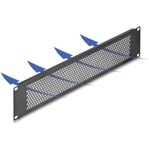 Thumbnail - Delock 67036 19 Zoll Netzwerkschrank-Blindabdeckung 2 HE Schwarz