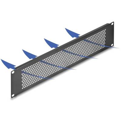 Delock 67036 19 Zoll Netzwerkschrank-Blindabdeckung 2 HE Schwarz-0