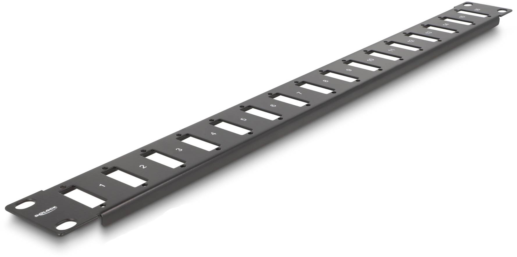 Delock 66077 19 Zoll Montageplatte 1 HE Schwarz-2