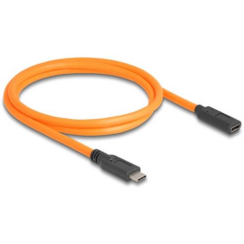 Delock USB-C® Kabel USB-C® Stecker, USB-C® Stecker 1.00 m Orange 87960