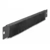 Delock 66293 19 Zoll Netzwerkschrank-Bürstenleiste Schwarz
