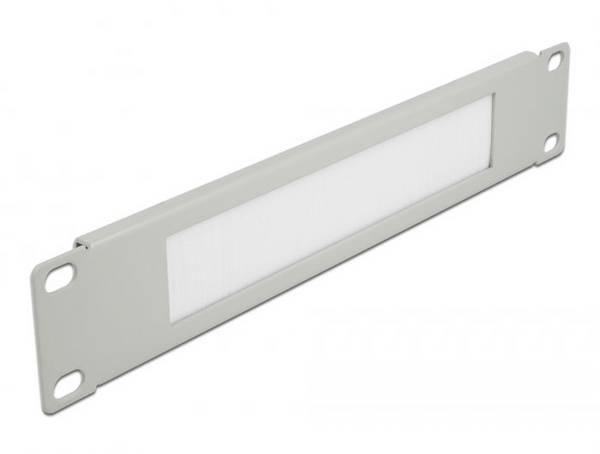 Delock 66531 10 Zoll Netzwerkschrank-Bürstenleiste    Grau