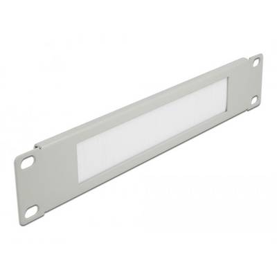 Delock 66531 10 Zoll Netzwerkschrank-Bürstenleiste Grau-0