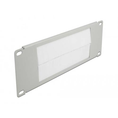 Delock 66535 10 Zoll Netzwerkschrank-Bürstenleiste Grau