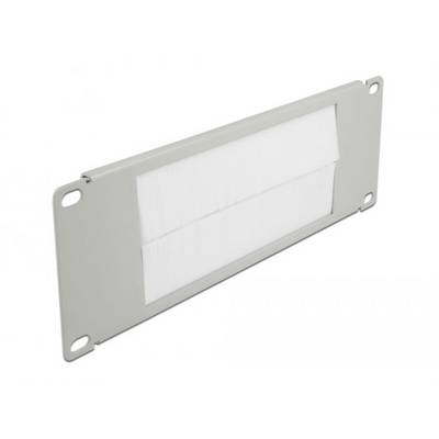 Delock 66535 10 Zoll Netzwerkschrank-Bürstenleiste Grau-0