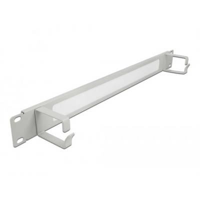Delock 66540 19 Zoll Netzwerkschrank-Bürstenleiste 1 HE Grau-1