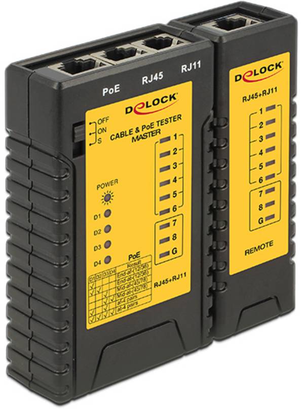 Delock 86107 Netzwerktester Passend für (Netzwerk-Spezifikationen (CAT)): Unbestückt