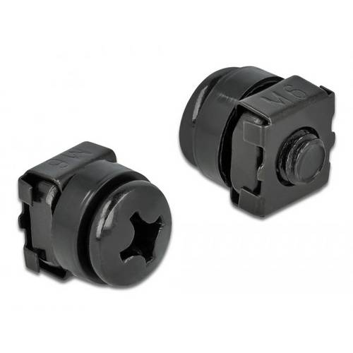 Delock 66548 19 Zoll Netzwerkschrank-Befestigungsmaterial Schwarz