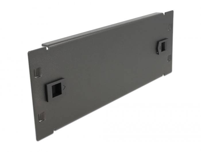 Delock 66578 10 Zoll Netzwerkschrank-Blindabdeckung Schwarz-1