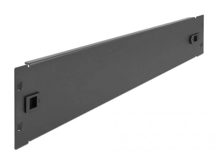 Delock 66579 19 Zoll Netzwerkschrank-Blindabdeckung 2 HE Schwarz-1