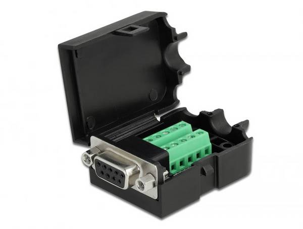 Delock 66265 VGA Adapter [1x D-SUB-Buchse 9pol. - 1x Buchse] Schwarz  0 mm