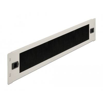 Delock 66620 19 Zoll Netzwerkschrank-Bürstenleiste 2 HE Grau-0