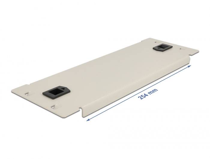 Delock 66631 10 Zoll Netzwerkschrank-Blindabdeckung Grau-2