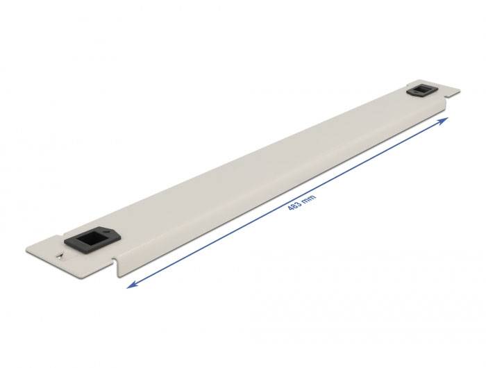 Delock 66630 19 Zoll Netzwerkschrank-Blindabdeckung 1 HE Grau-2