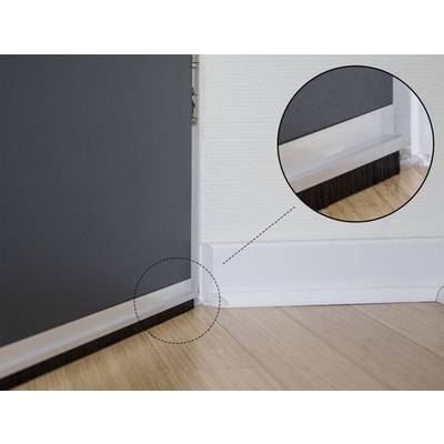 Delock 66649 19 Zoll Netzwerkschrank-Bürstenleiste Aluminium Profil Aluminium, Schwarz-3