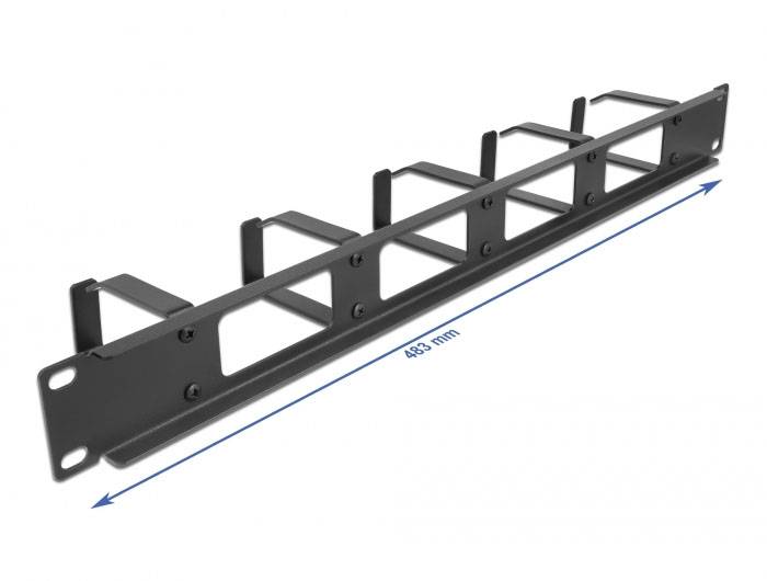 Delock 66659 19 Zoll Netzwerkschrank-Kabelführung 1 HE Schwarz-2
