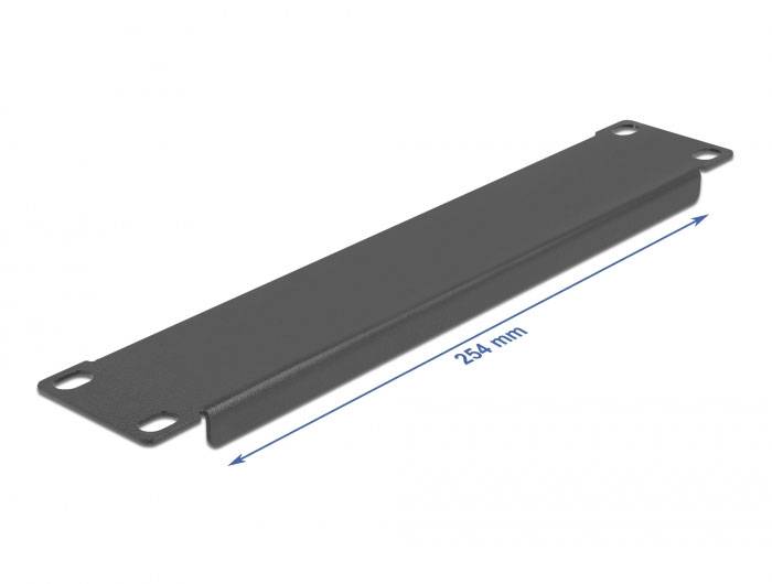 Delock 66660 10 Zoll Netzwerkschrank-Blindabdeckung Geschlossen Schwarz-2