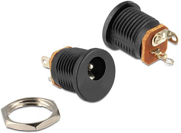 Delock 65690 DC-Steckverbinder Gesamtpolzahl: 3 Schwarz 1 St. Piece