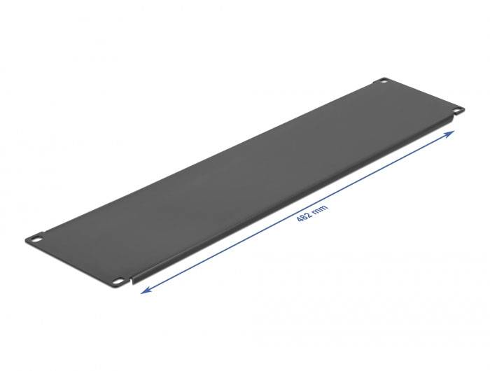Delock 66664 19 Zoll Netzwerkschrank-Blindabdeckung 3 HE Schwarz-2