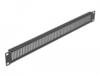 Delock 66670 19 Zoll Netzwerkschrank-Blindabdeckung 1 HE Schwarz