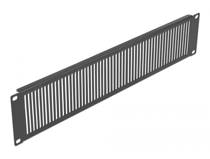 Delock 66671 19 Zoll Netzwerkschrank-Blindabdeckung 2 HE Schwarz-1