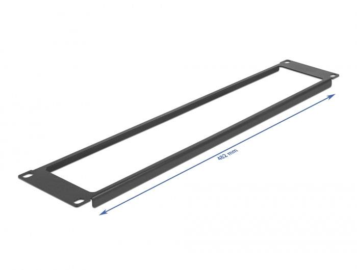 Delock 66675 19 Zoll Rangierpanel 2 HE Schwarz-2