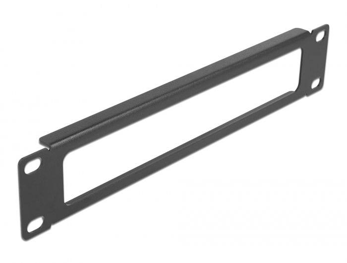 Delock 66672 10 Zoll Netzwerkschrank-Frontpaneel Schwarz-0