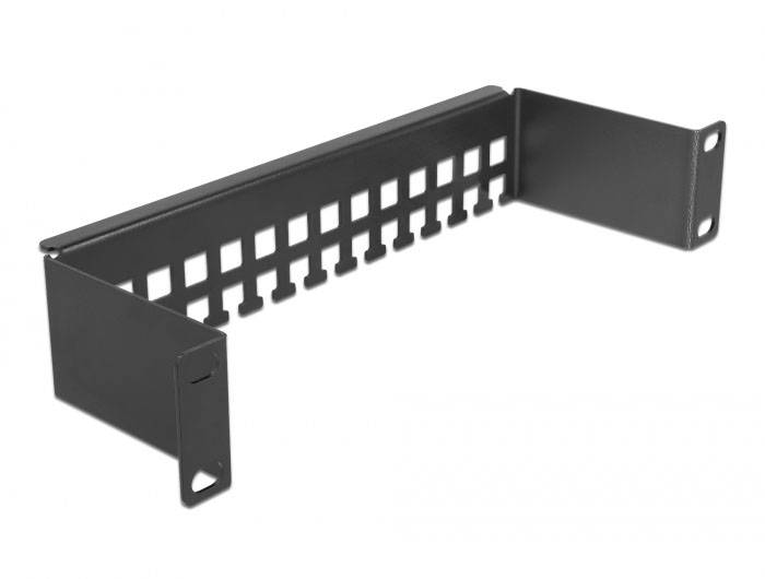 Delock 66678 10 Zoll Netzwerkschrank-Abfanggitter Schwarz-1