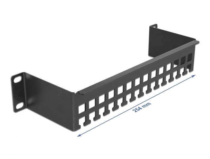 Delock 66678 10 Zoll Netzwerkschrank-Abfanggitter Schwarz-2