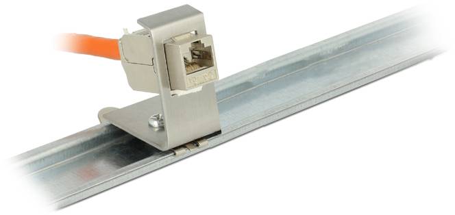 Delock 86259 Hutschienenadapter für Keystone Modul IP20 Schraubbefestigung Unbestückt Grau-2