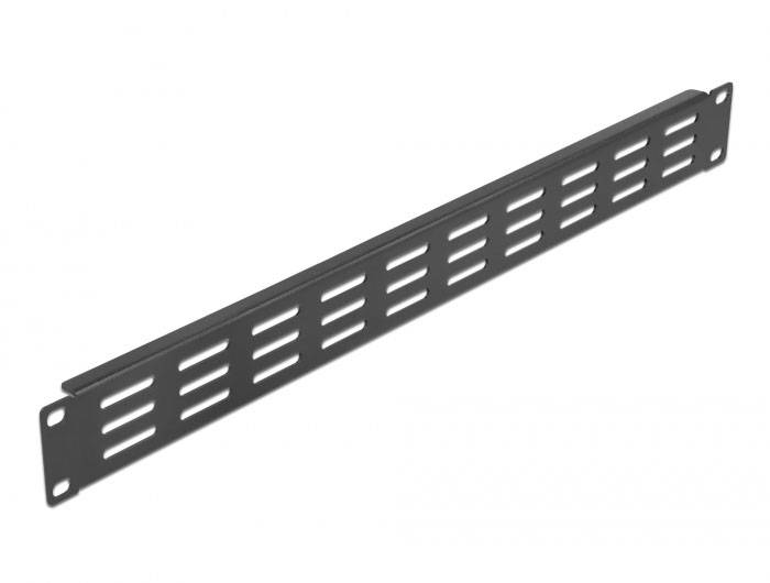 Delock 66679 19 Zoll Netzwerkschrank-Blindabdeckung 1 HE Schwarz-1
