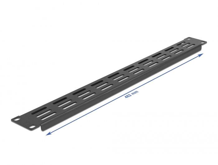 Delock 66679 19 Zoll Netzwerkschrank-Blindabdeckung 1 HE Schwarz-2